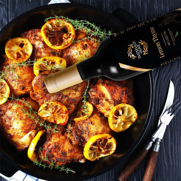 Grilled Chicken with Lemon Infused Olive Oil and Dijon Mustard - Tastefully Olive