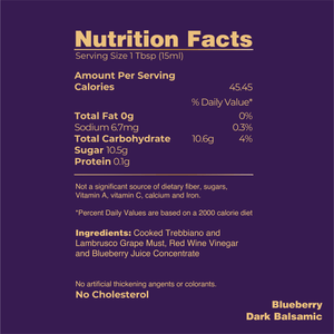 Blueberry Dark Balsamic Vinegar - Tastefully Olive