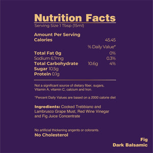 Fig Dark Balsamic Vinegar - Tastefully Olive