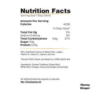 Honey Ginger White Balsamic Vinegar - Tastefully Olive