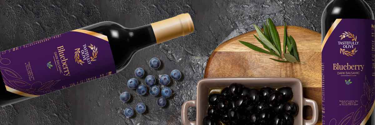 Premium Dark Balsamic Vinegar Infused with Blueberries