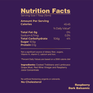 Raspberry Dark Balsamic Vinegar - Tastefully Olive