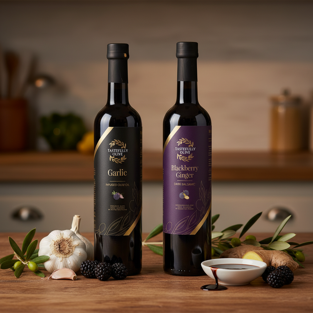 Blackberry Ginger Dark Balsamic Vinegar: A Flavorful Twist - Tastefully Olive