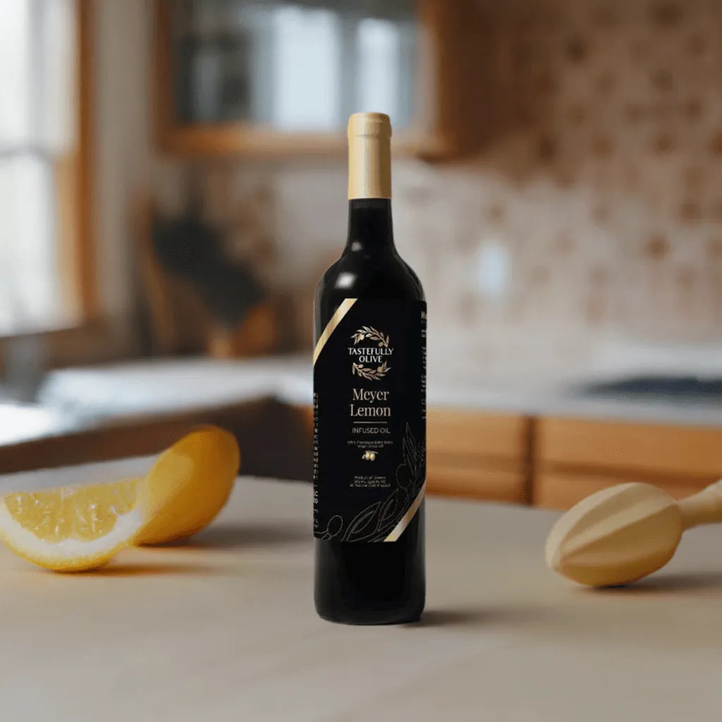 Meyer Lemon Infused Olive Oil - Tastefully Olive