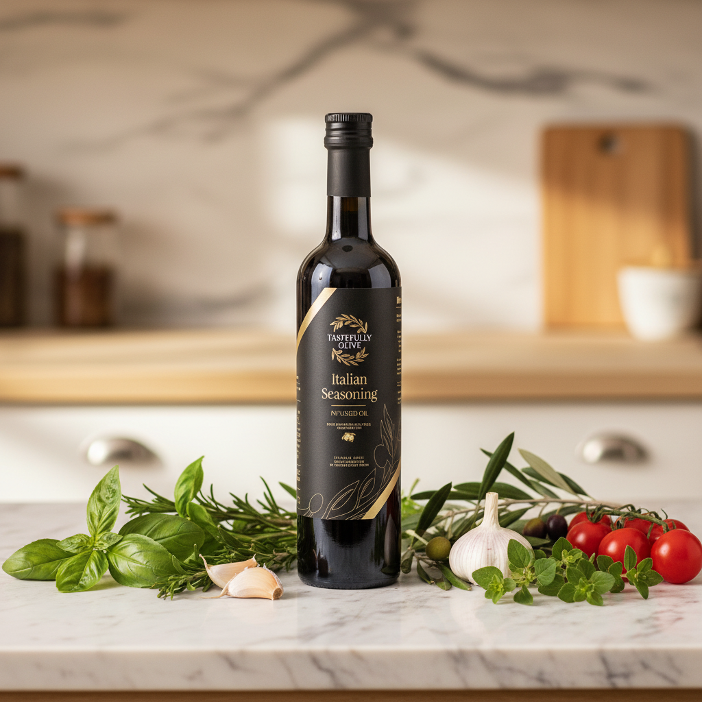 Italian Seasoning Infused Olive Oil - Elevate Your Cooking - Tastefully Olive