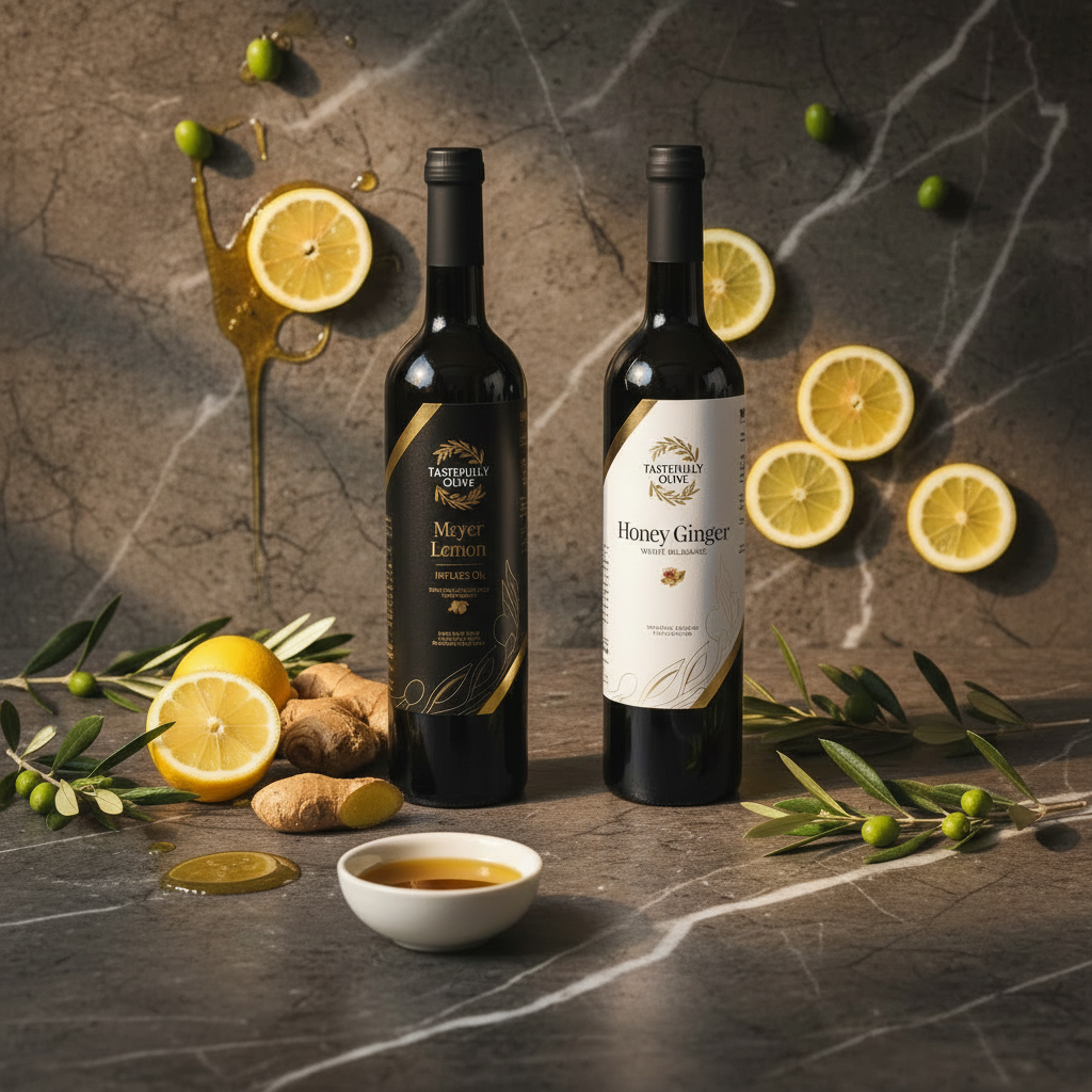 Meyer Lemon Infused Olive Oil - A Burst of Citrus Flavor - Tastefully Olive