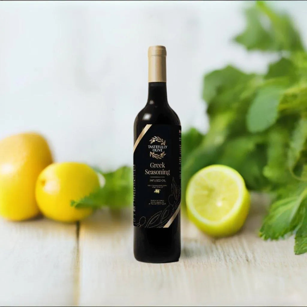 Greek Seasoning Infused Olive Oil - Tastefully Olive