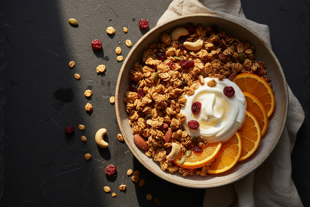 Blood Orange Olive Oil Granola