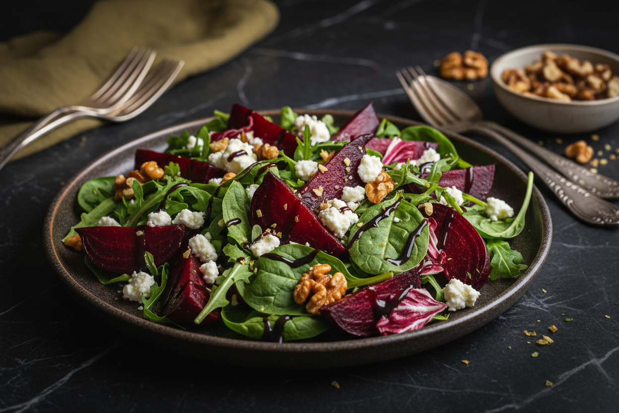Roasted Beet & Goat Cheese Salad