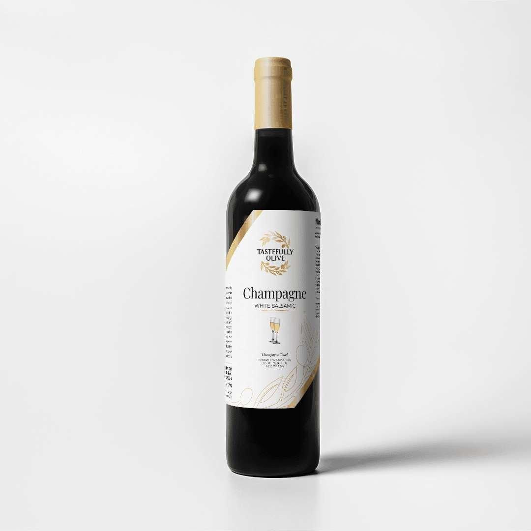 Champagne White Balsamic Vinegar - Elevate Your Cuisine - Tastefully Olive
