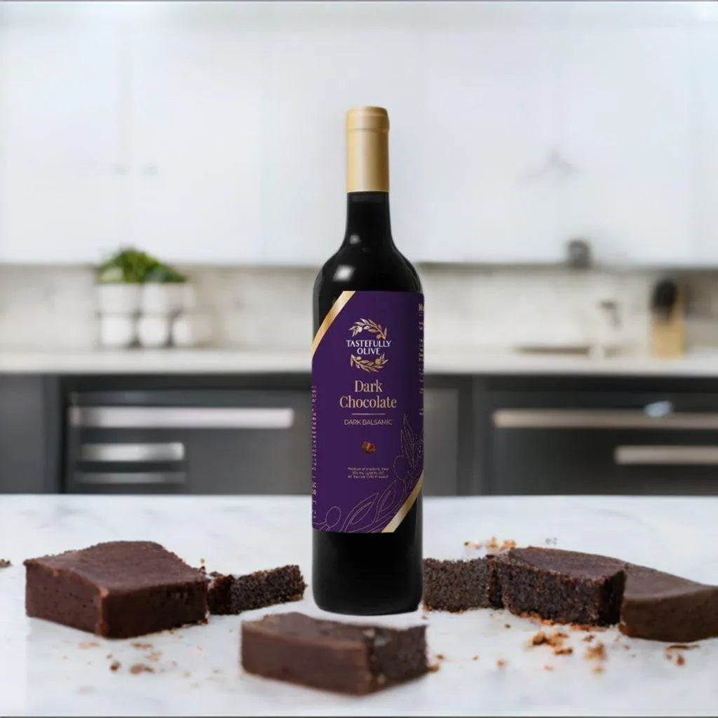 Dark Chocolate Dark Balsamic Vinegar - Tastefully Olive