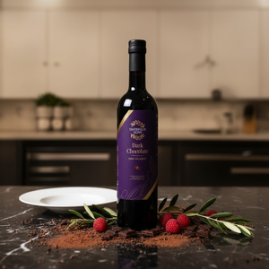 Dark Chocolate Dark Balsamic Vinegar for Gourmet Cooking - Tastefully Olive