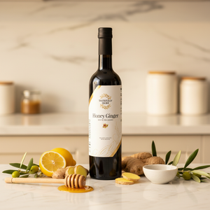 Honey Ginger White Balsamic Vinegar - Elevate Your Flavors - Tastefully Olive