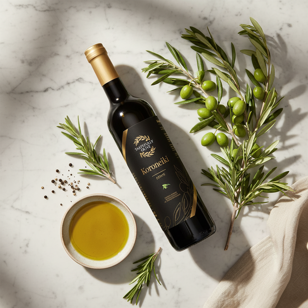 Polyphenol Oils Lifestyle Flat Lay