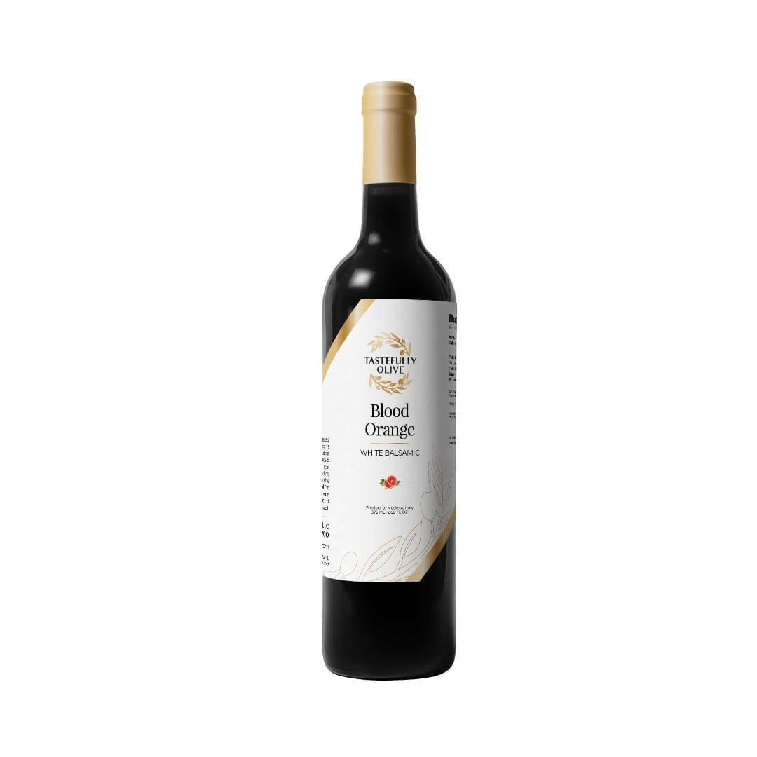 Blood Orange White Balsamic Vinegar - Vibrant Citrus Flavor - Tastefully Olive