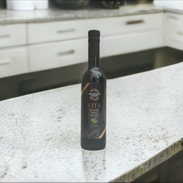 "Vita" - ULTRA High Phenolic Extra Virgin Olive Oil abundant in OLEOCANTHAL (375ml) - Tastefully Olive